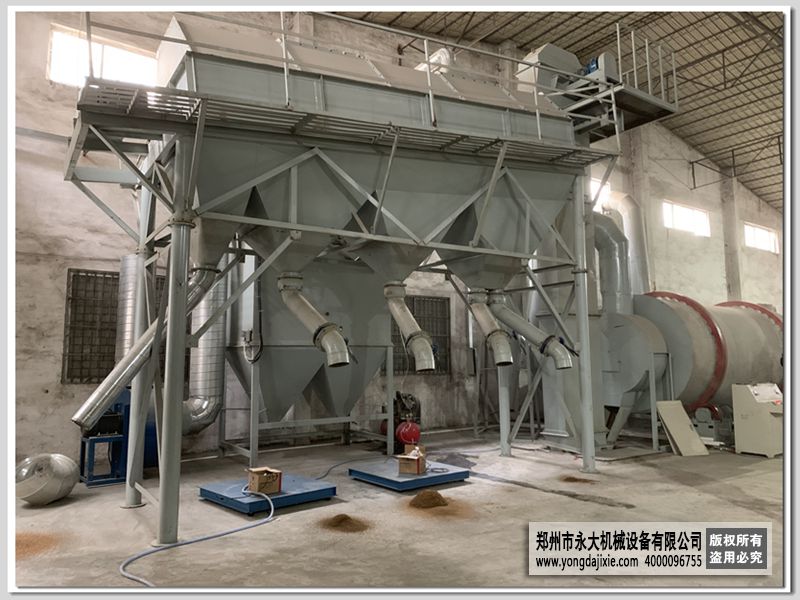時產20噸沙子烘干機設備使用滾筒篩